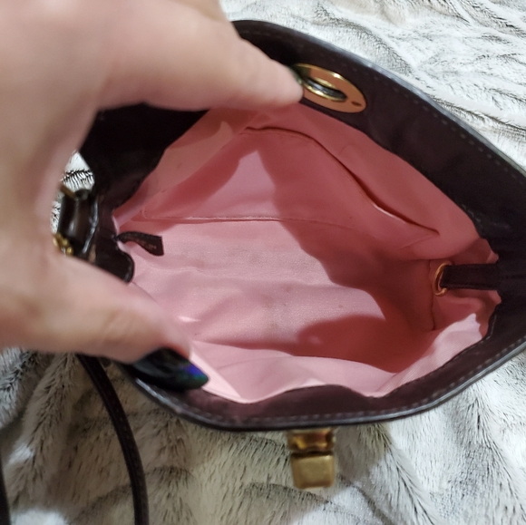 COACH JACQUARD AND BROWN LEATHER WRISLET - Picture 4 of 7